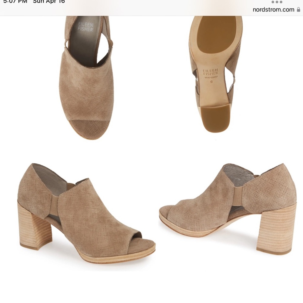 eileen fisher nikki peep toe sandal